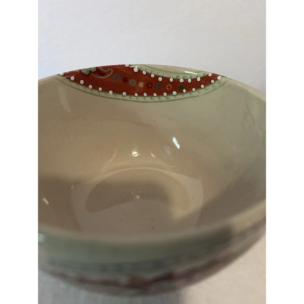 Table Tops Gallery Multi-Paisley 10-Inch & 6-inch‎ Serving Bowls Dishwasher Safe